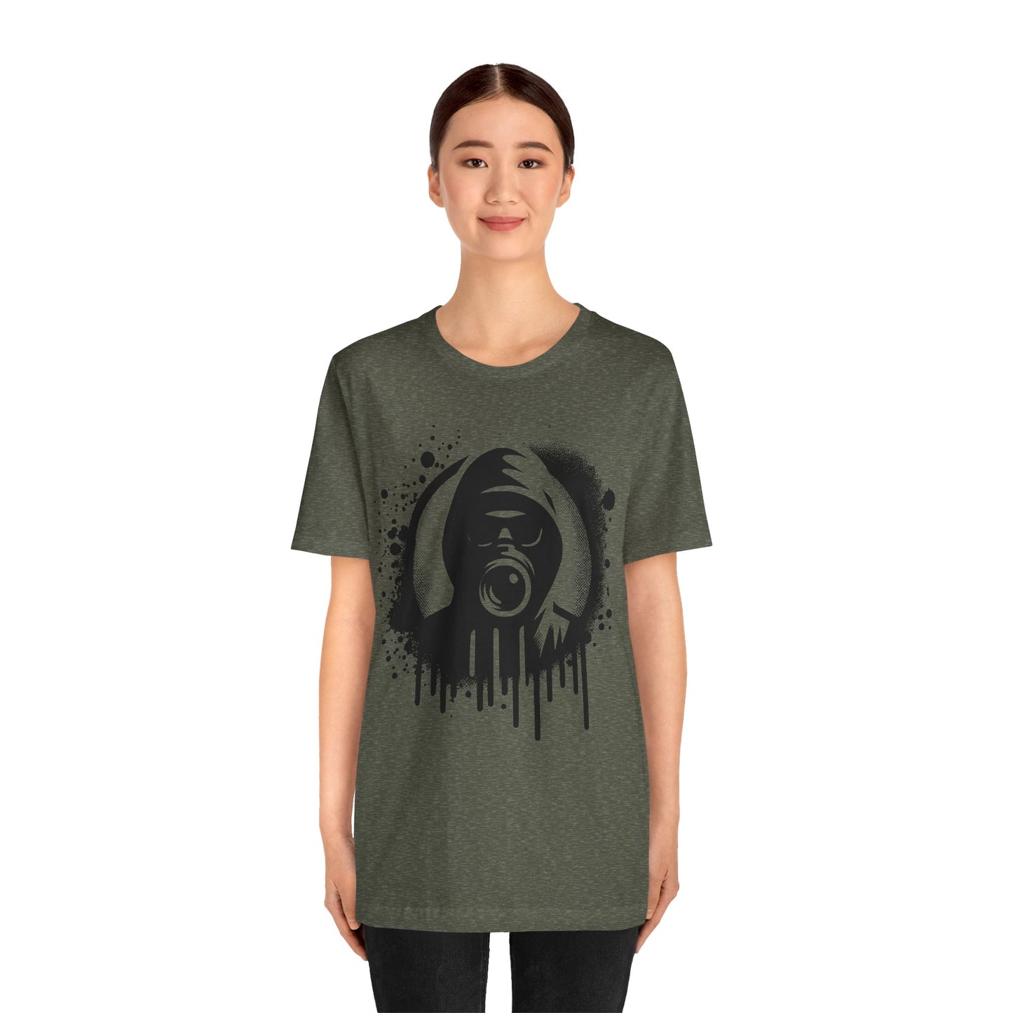 masked man logo t-shirt