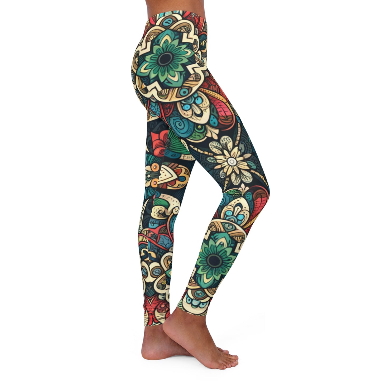 carpet women's casual spandex leggings (aop)