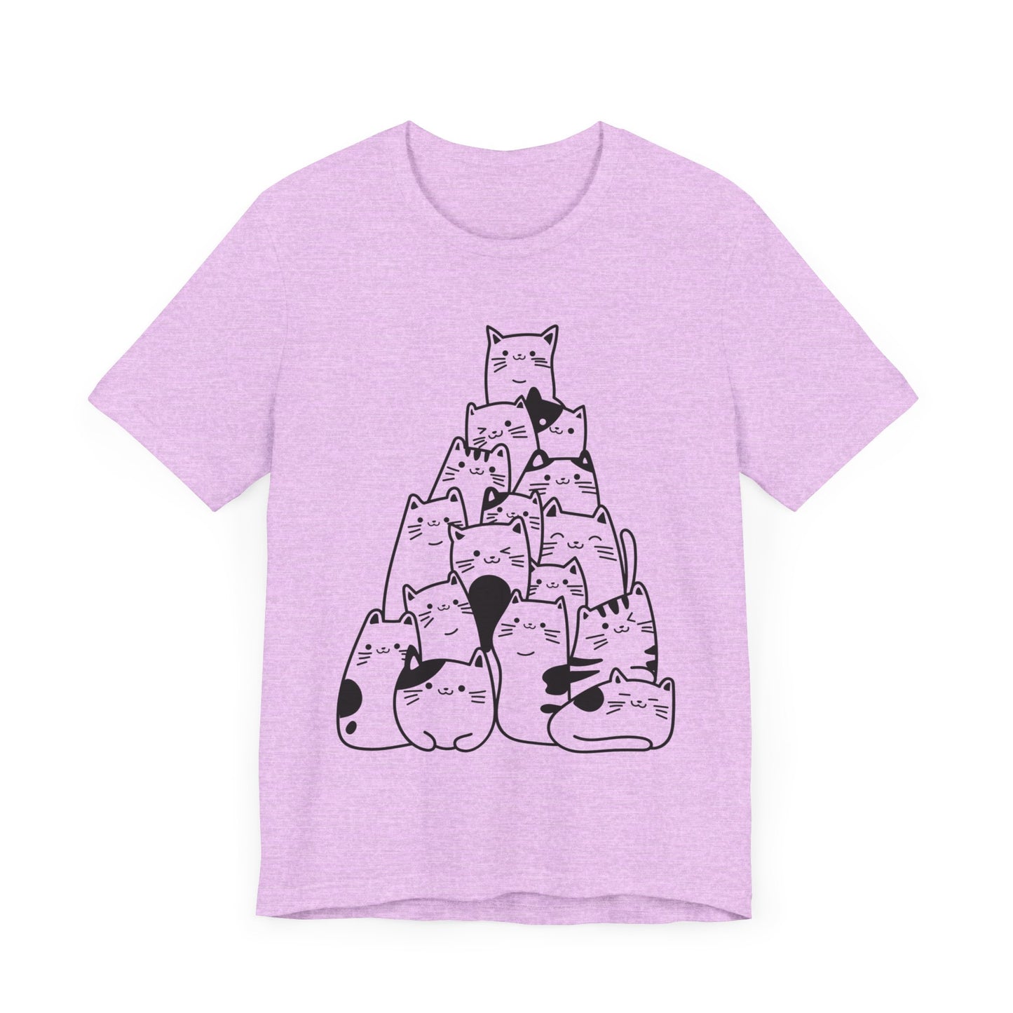 cat tree pattern t-shirt
