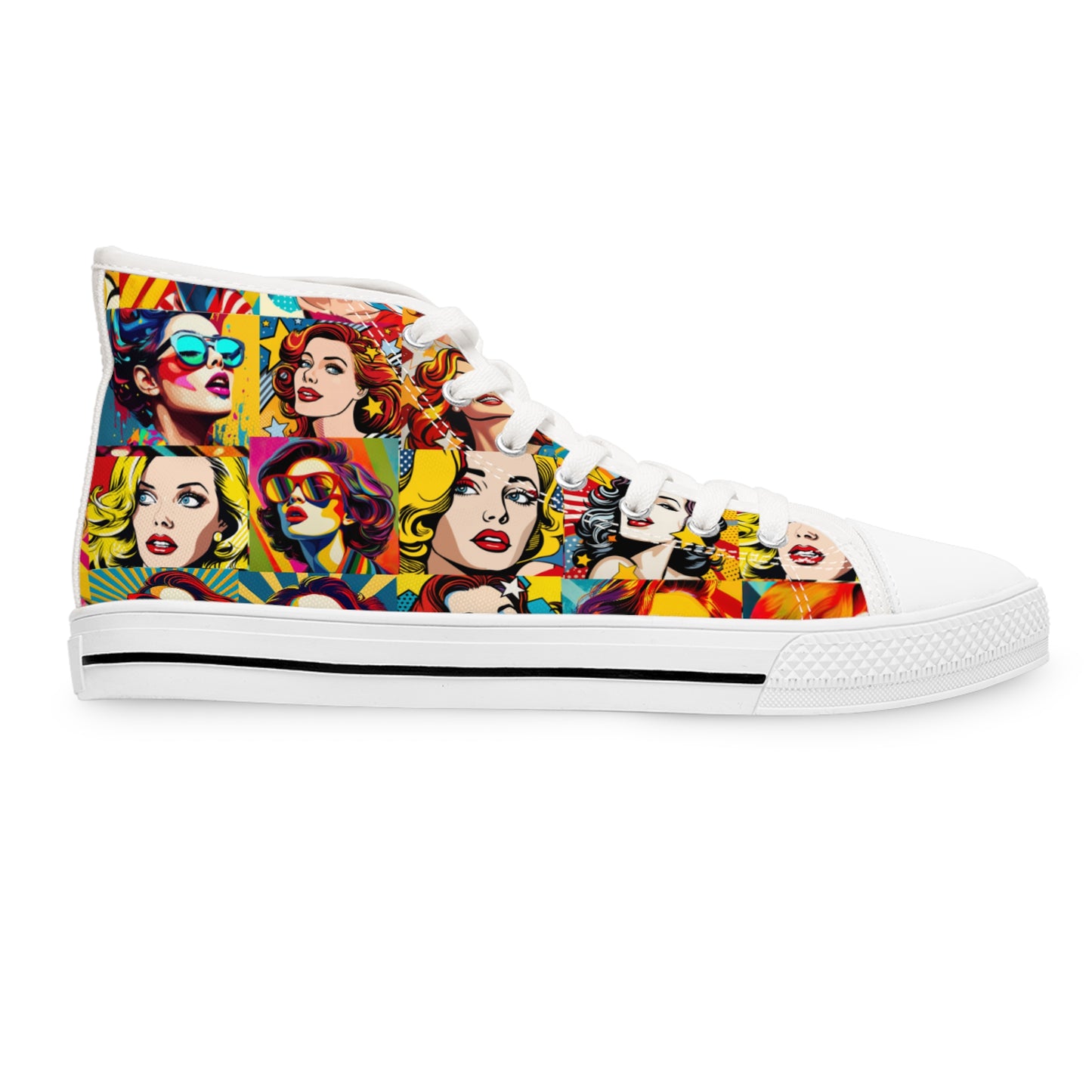 colorful women high top sneakers