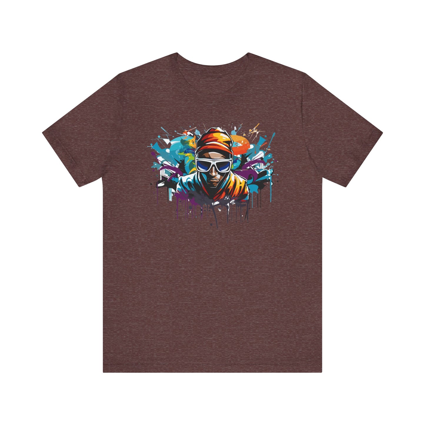 colorful urban streetwear t-shirt