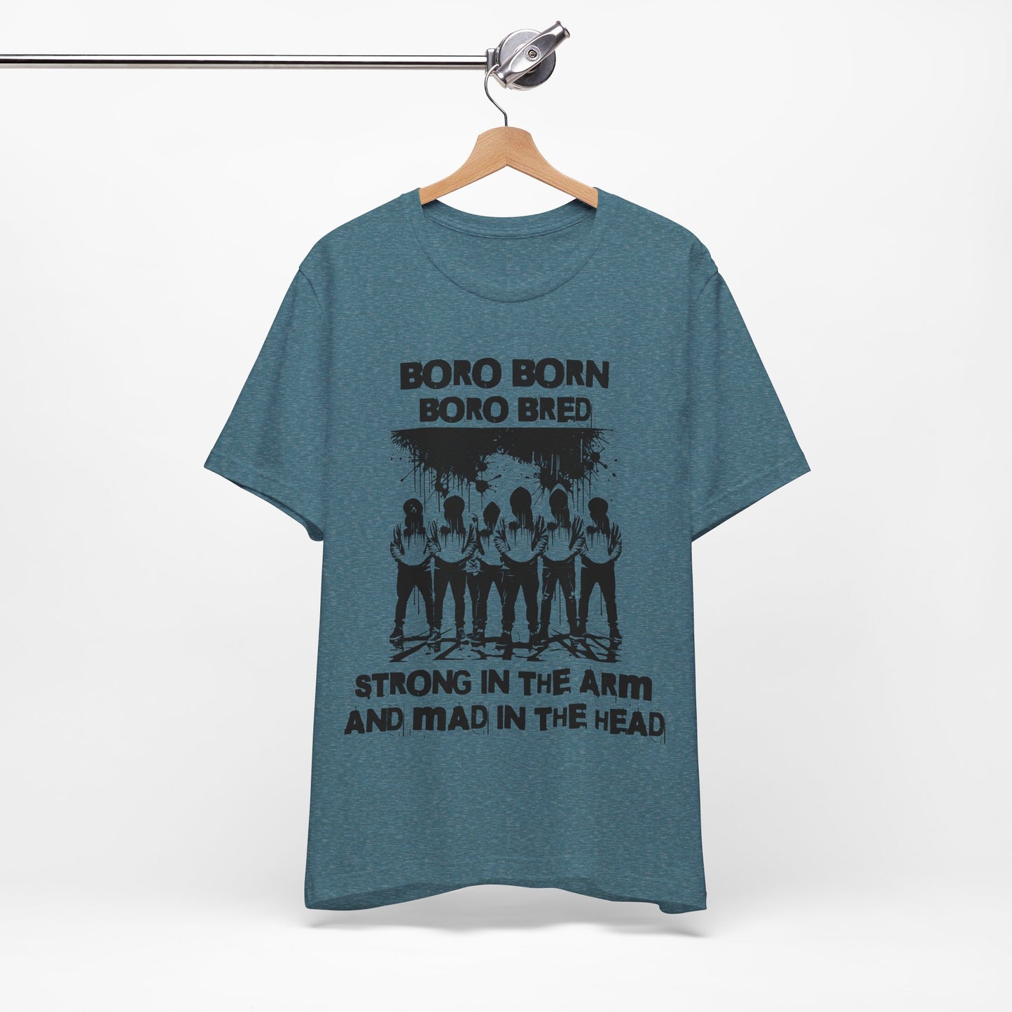 born and bred unisex t-shirt