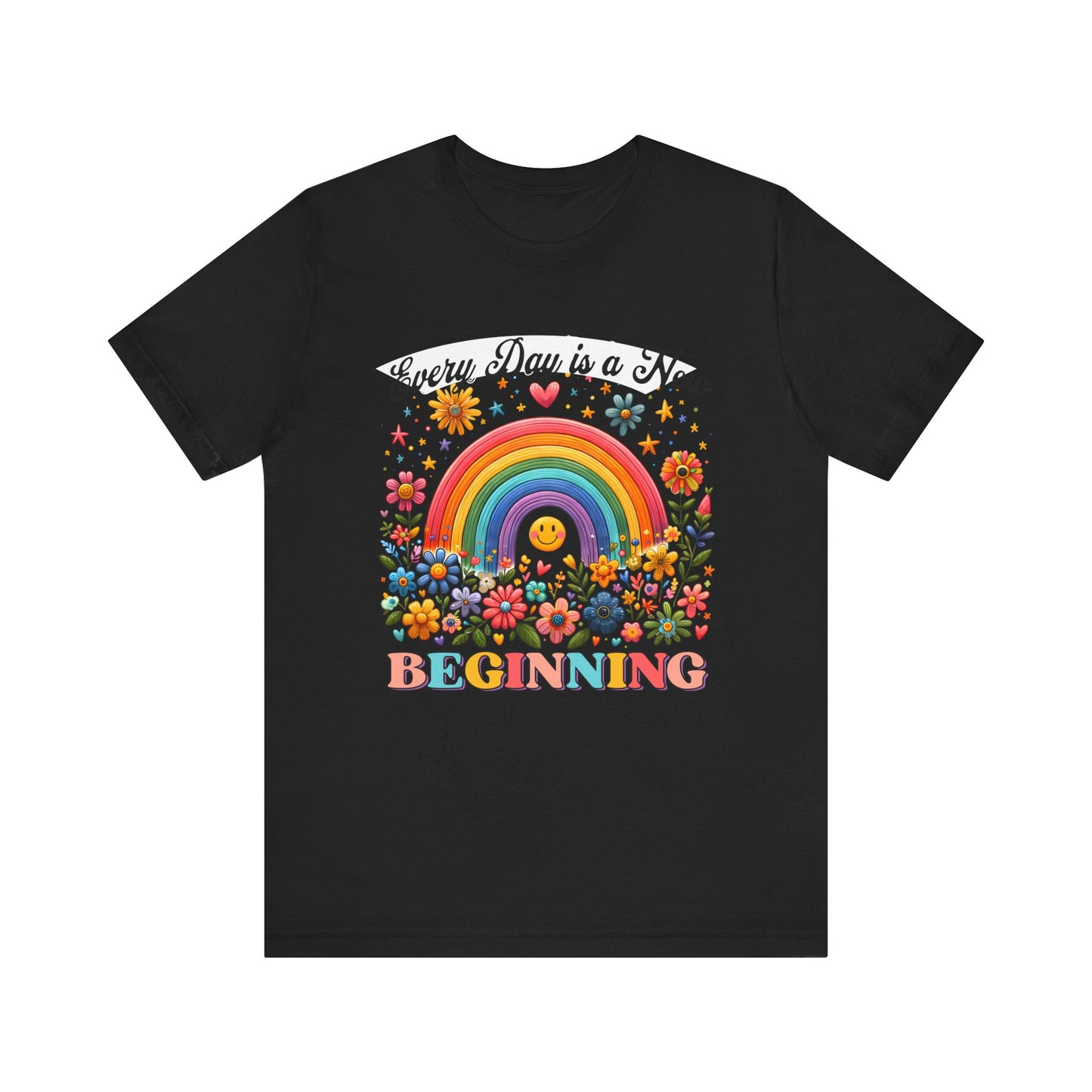 everyday is a new begining jersey short sleeve tee