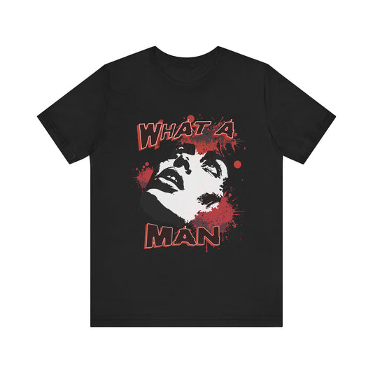 What A Man Jersey Short Sleeve Unisex Tee