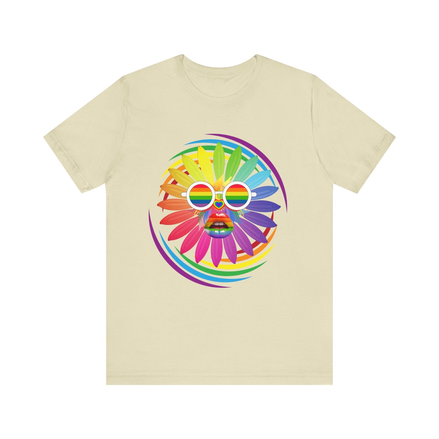 rainbow flower t-shirt