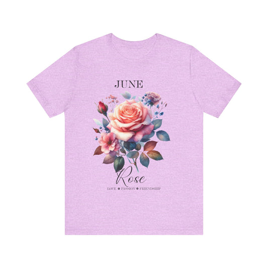 June Rose Flowers T-Shirt