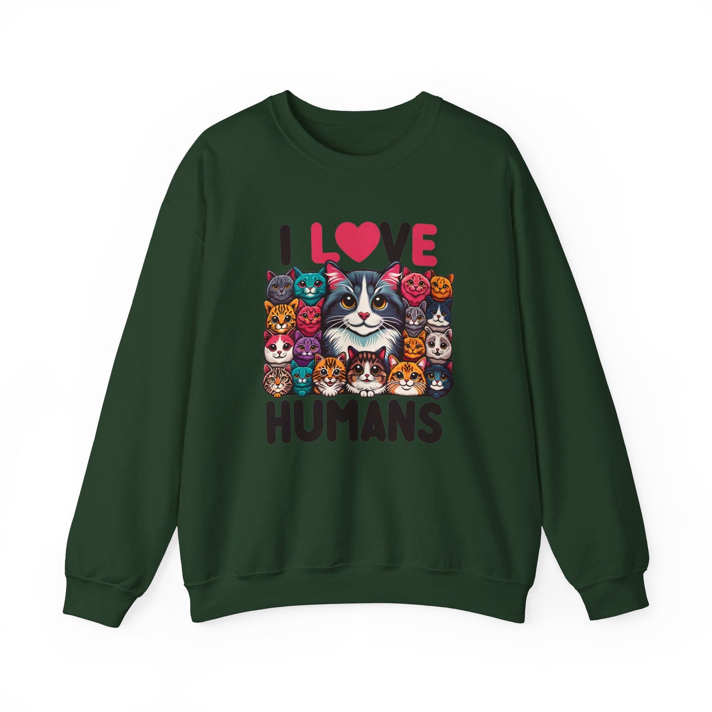 i love human unisex heavy blend™ crewneck sweatshirt