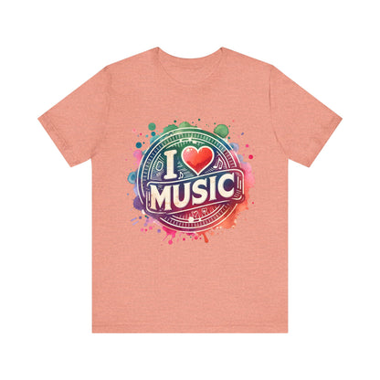 Love Music Heart T-Shirt