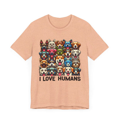 I Love Humans Unisex Jersey Short Sleeve Tee