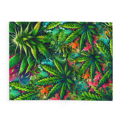 Marijuana Leaf Design Fleece