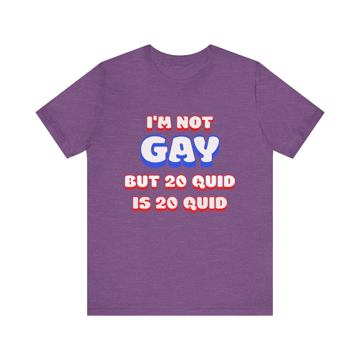 i'm not gay jersey short sleeve tee