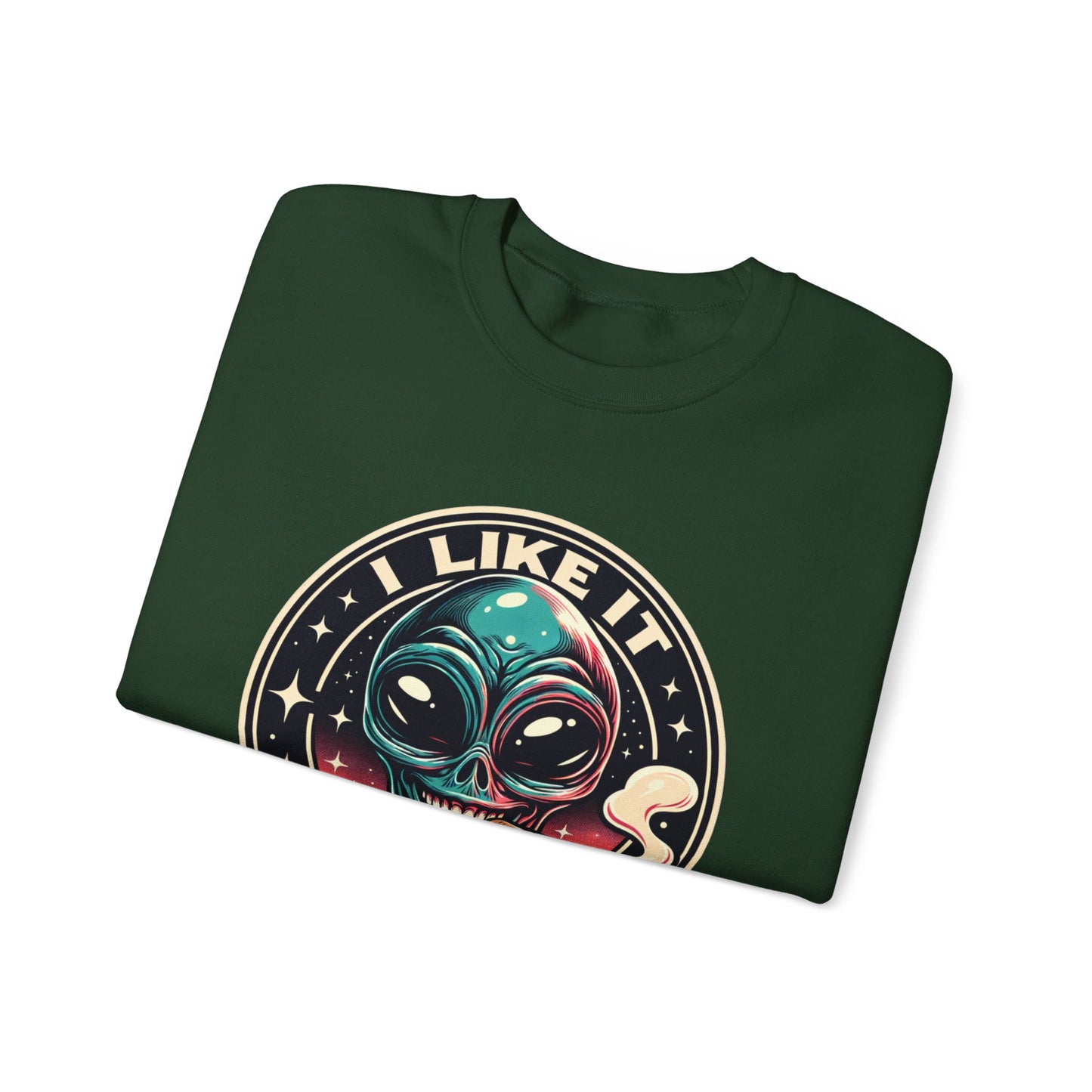 i like it here  heavy blend™ crewneck sweatshirt