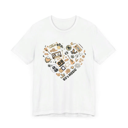 Musical Heart Jersey Short Sleeve Unisex Tee