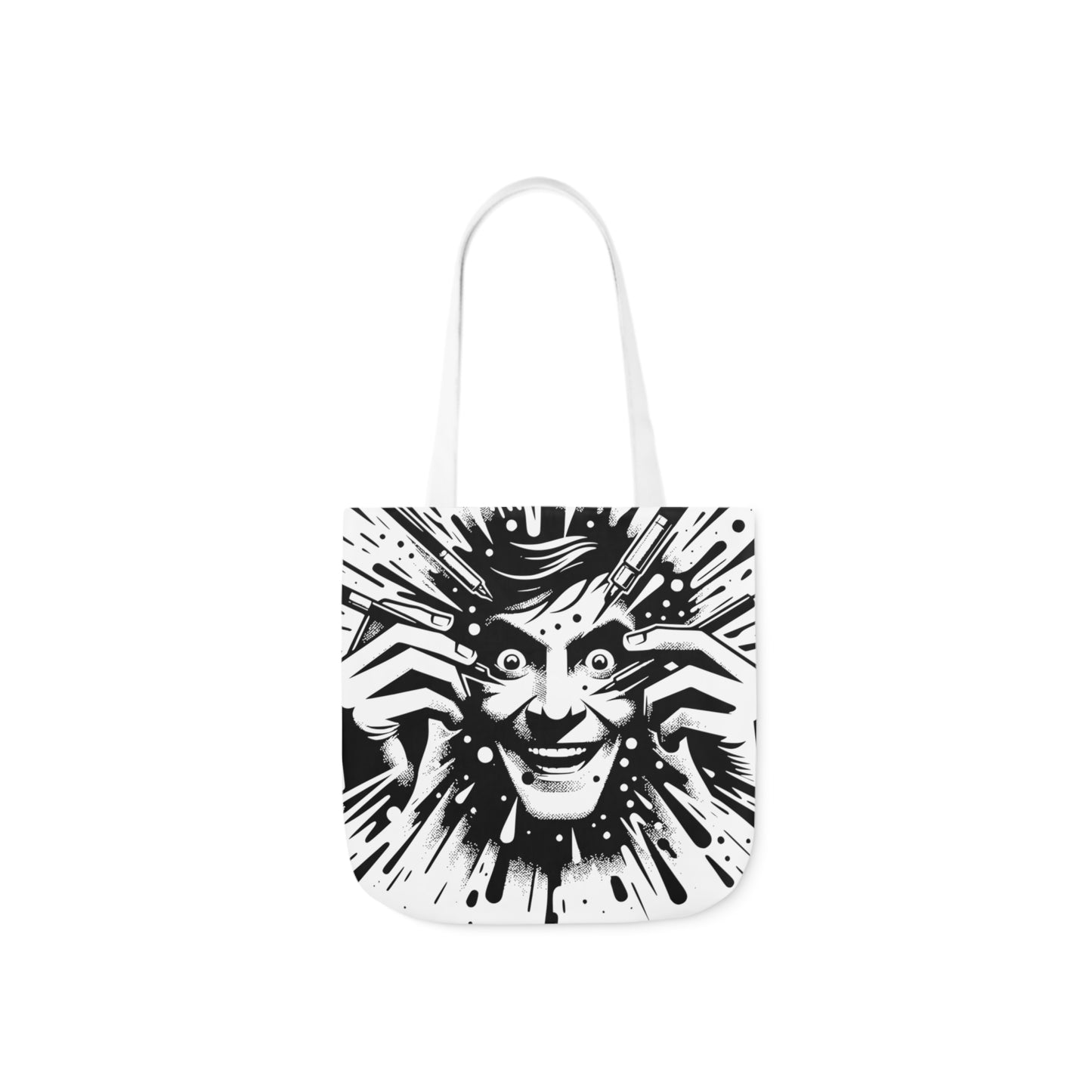 freaking smile canvas tote bag