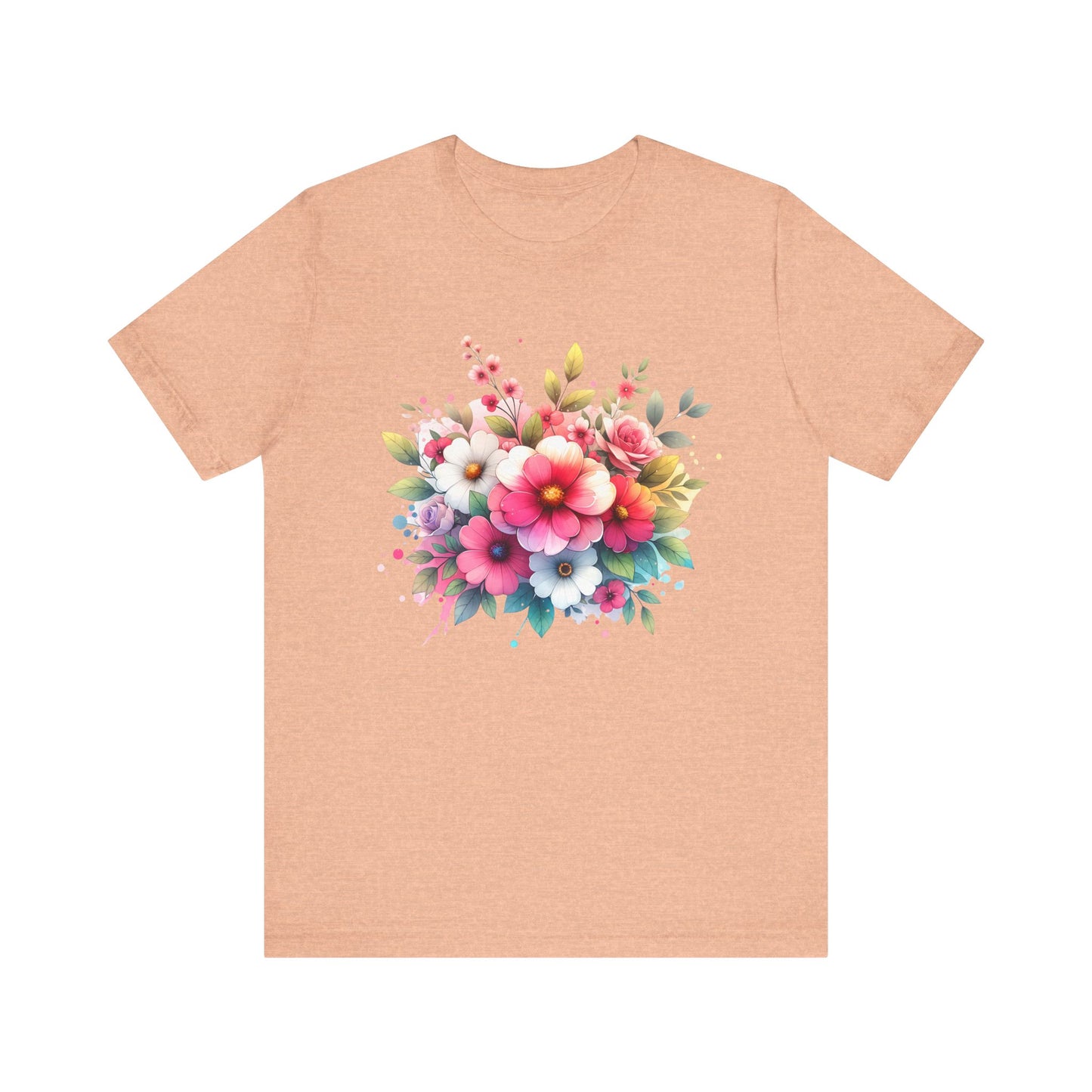 spring flower jersey short sleeve tee