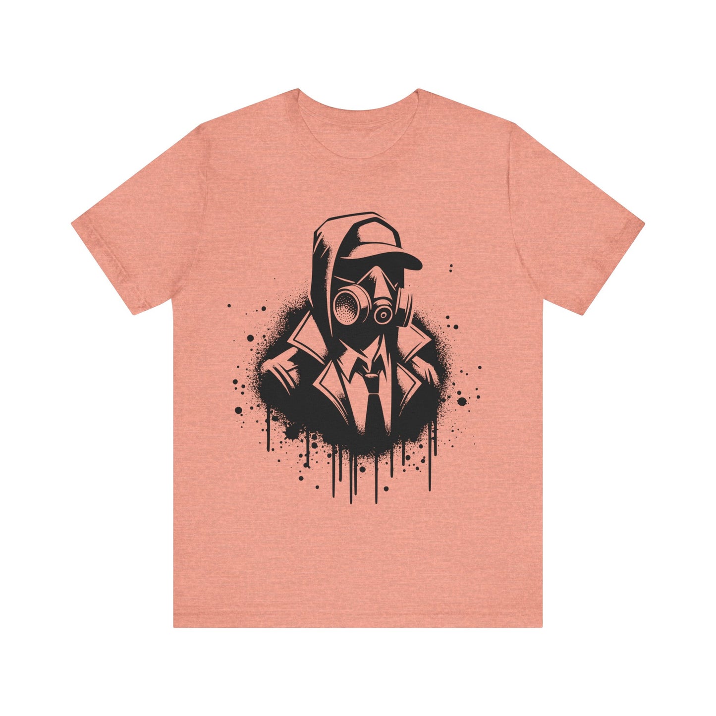 gas mask soldier logo t-shirt