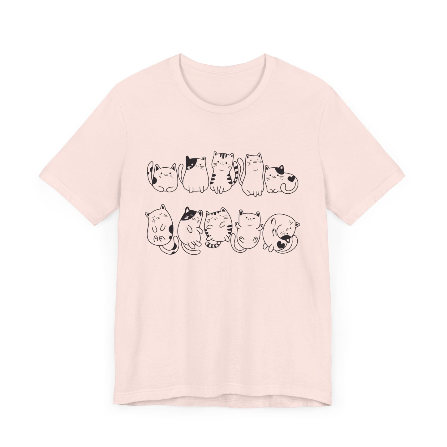 cat pattern t-shirt