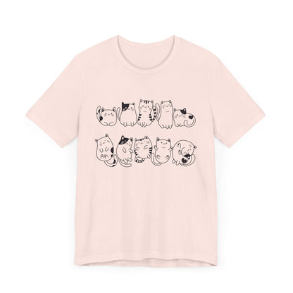 Cat Pattern T-Shirt