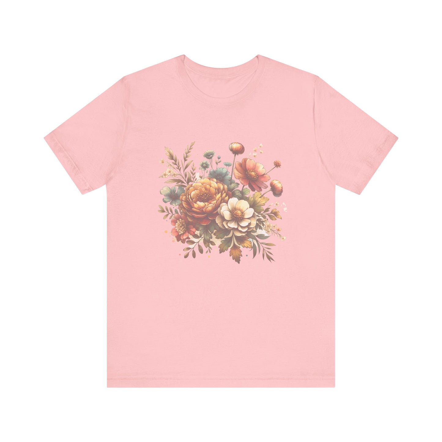 floral jersey short sleeve tee