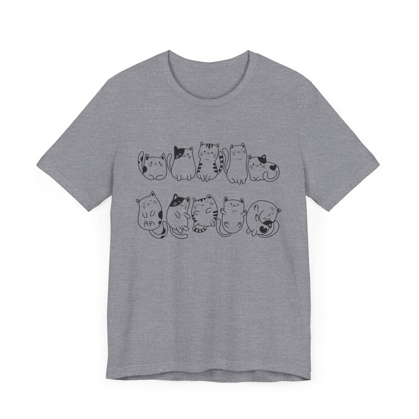 cat pattern t-shirt