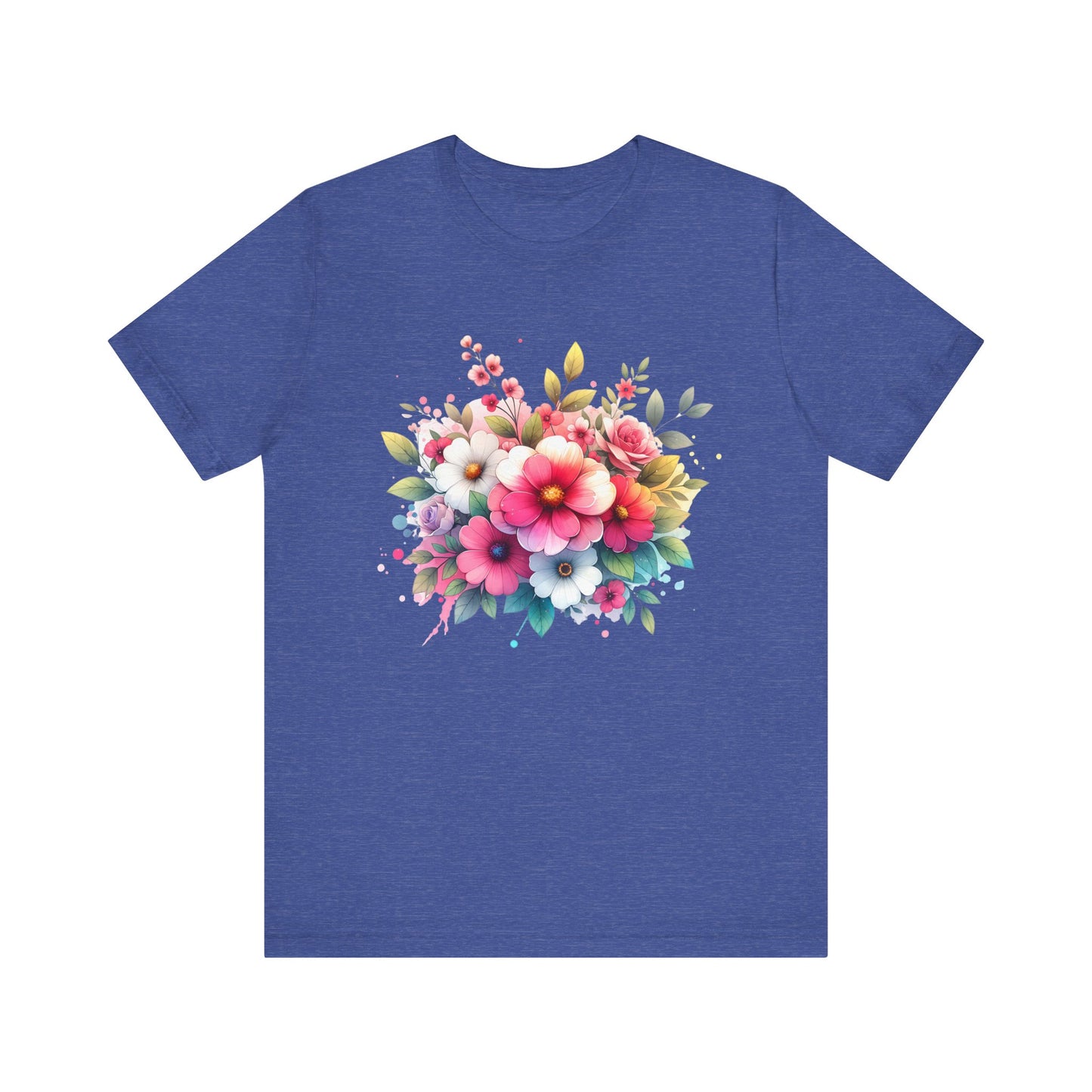 spring flower jersey short sleeve tee