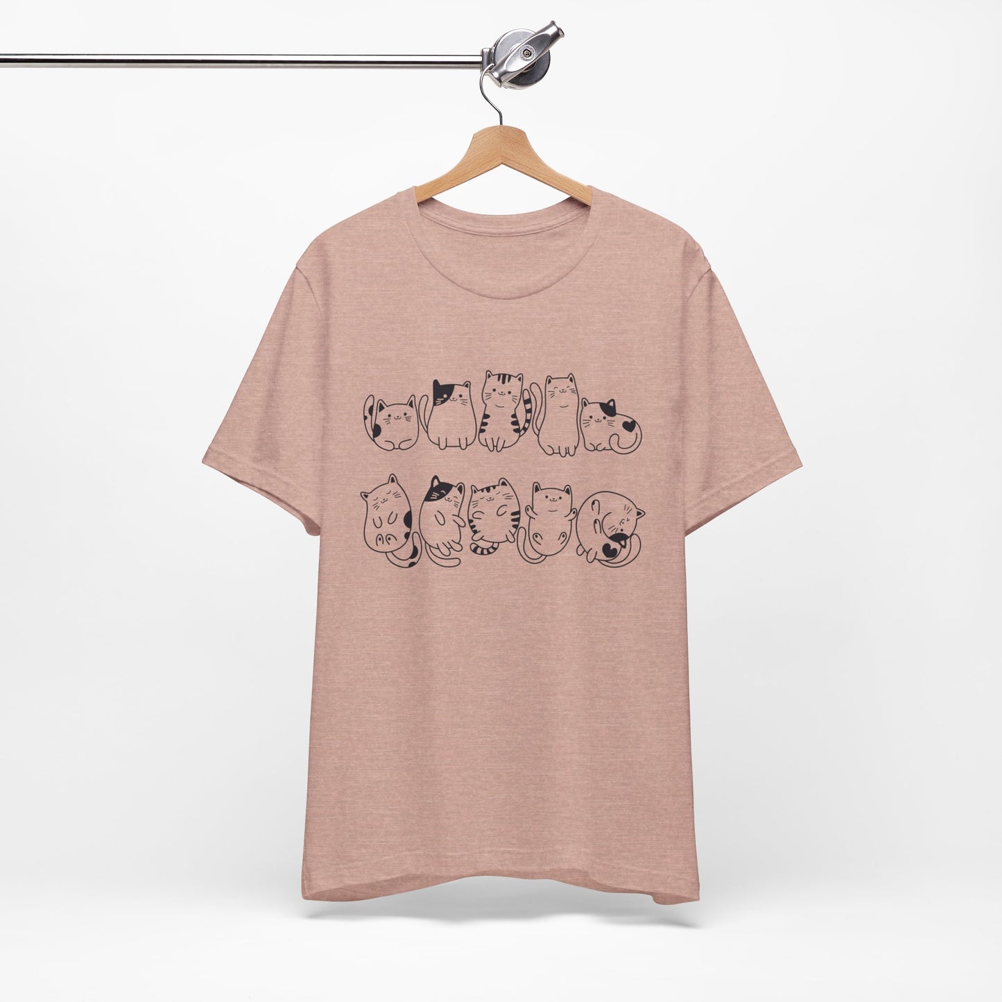 cat pattern t-shirt