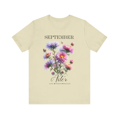 September Aster Flowers T-Shirt