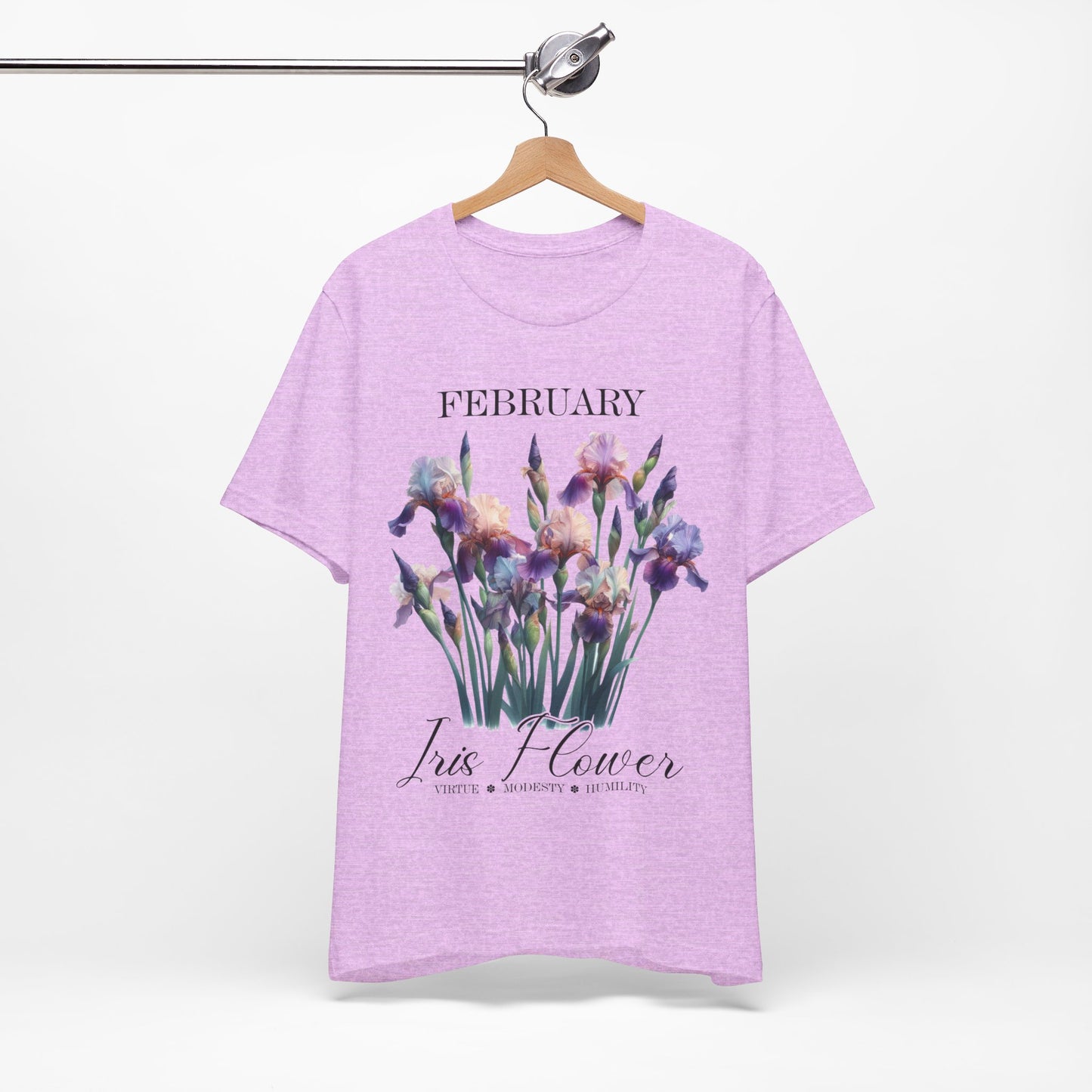 february iris flower t-shirt