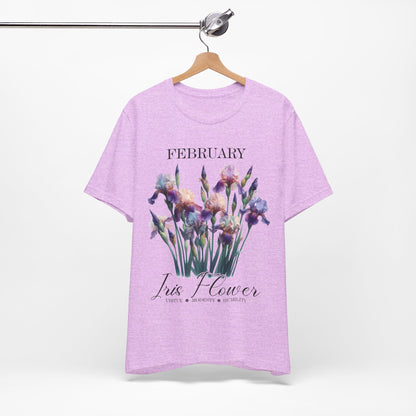 February Iris Flower T-Shirt