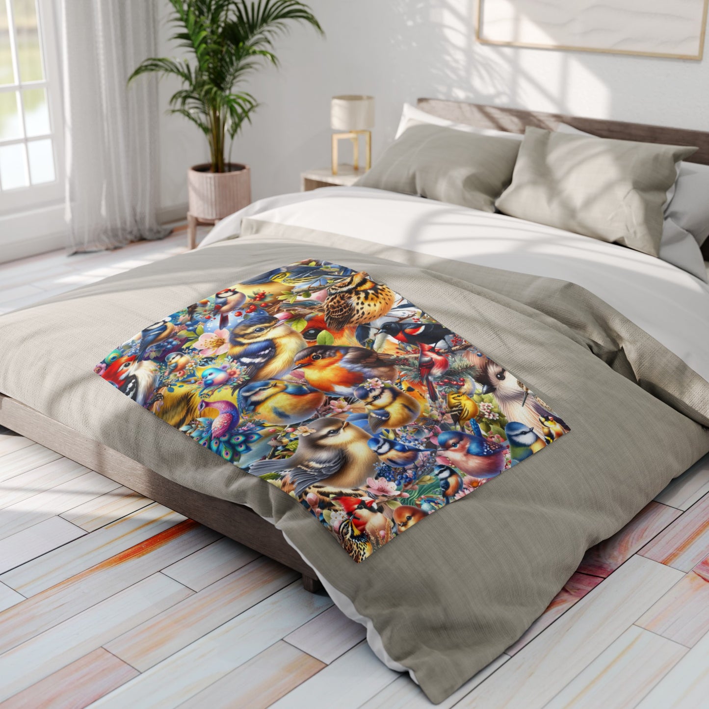 birdy arctic fleece blanket