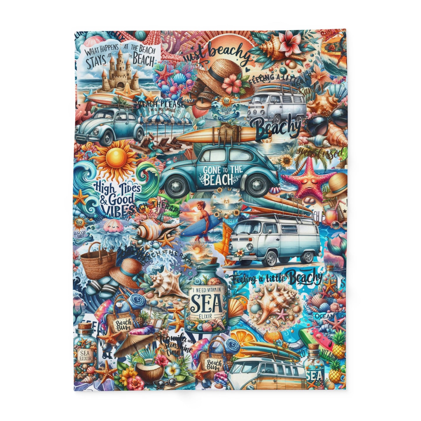 colorful graffiti art blanket