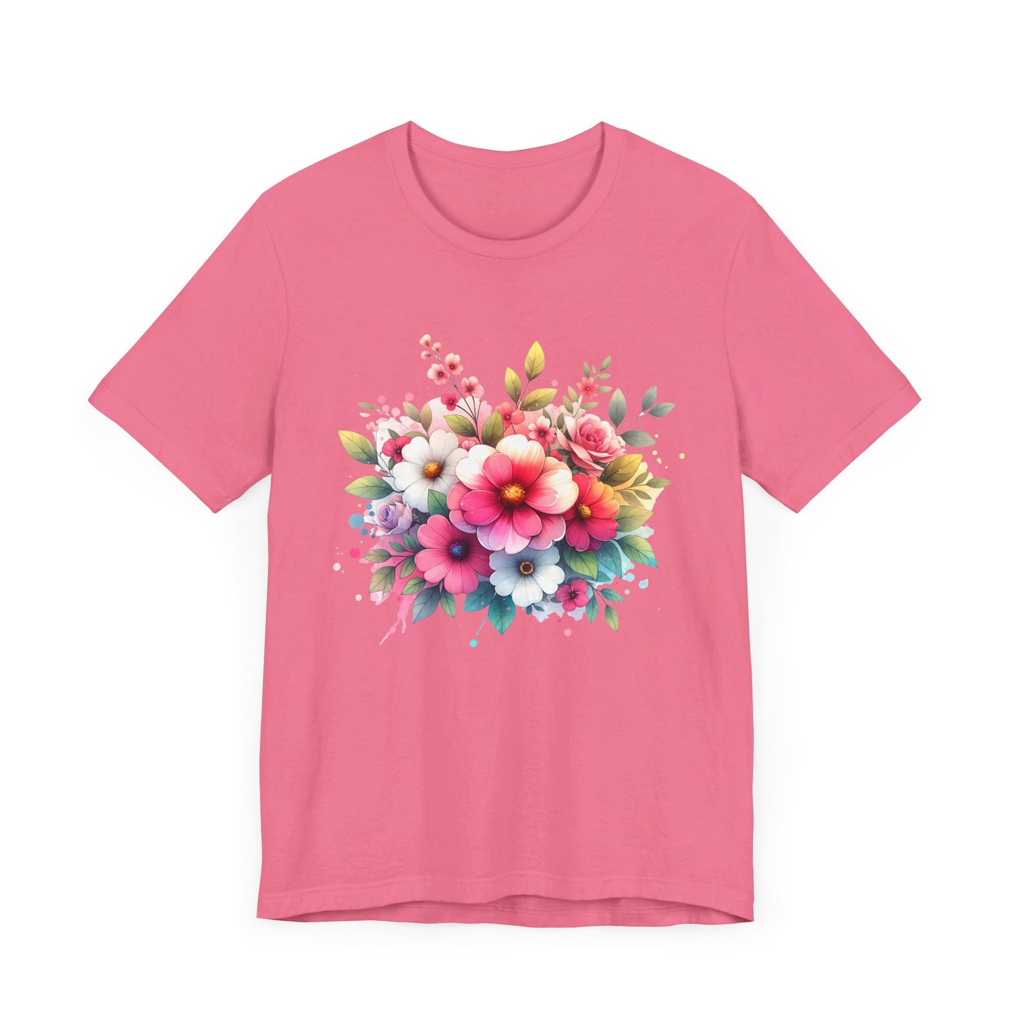 spring flower jersey short sleeve tee