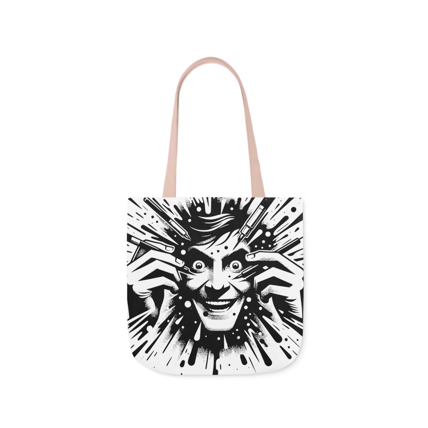 freaking smile canvas tote bag