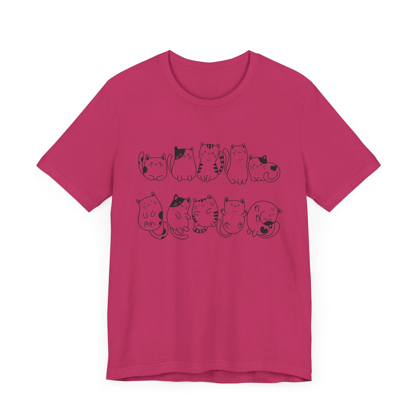 cat pattern t-shirt