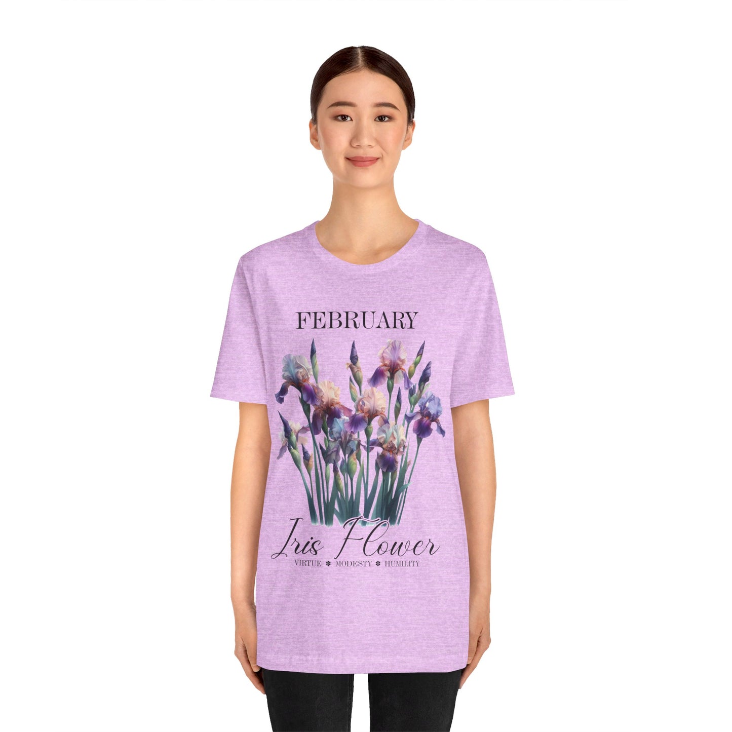 february iris flower t-shirt