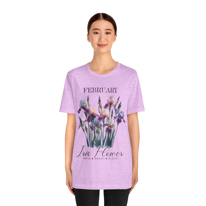 February Iris Flower T-Shirt