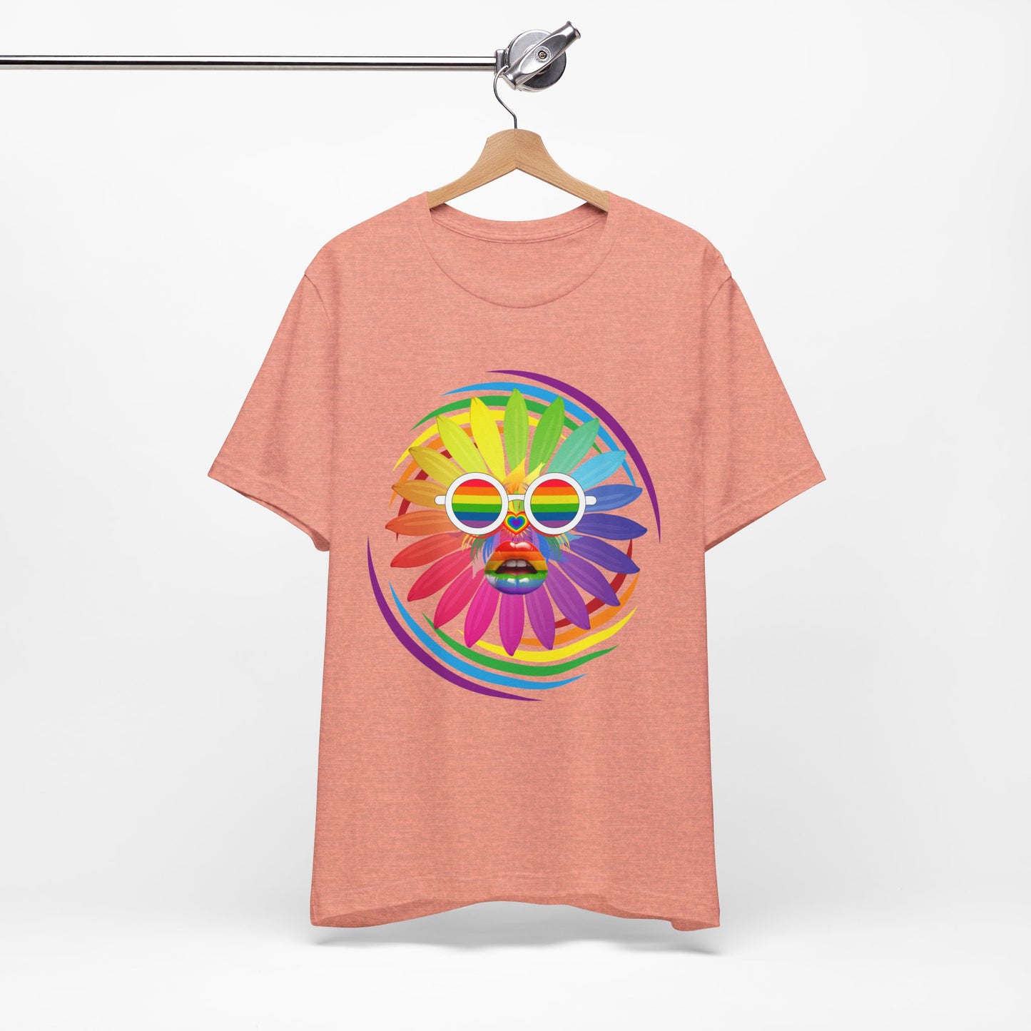 rainbow flower t-shirt