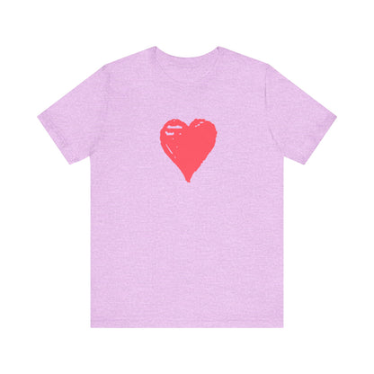 Pink Heart Short Sleeve T-Shirt