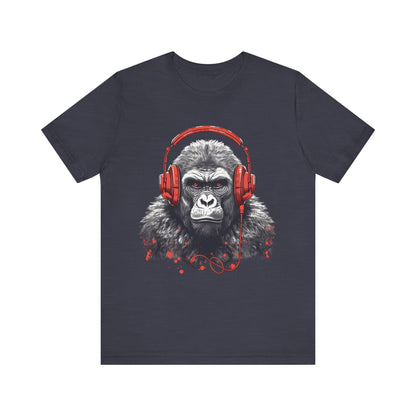 Gorilla With Headphones Unisex T-Shirt