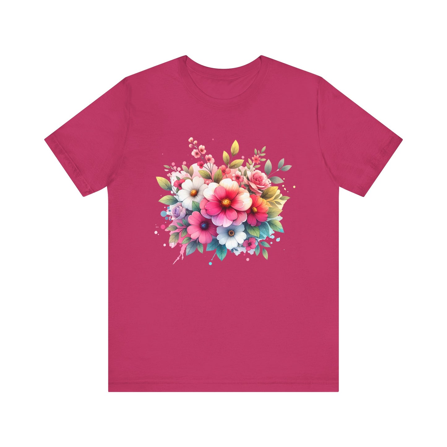 spring flower jersey short sleeve tee