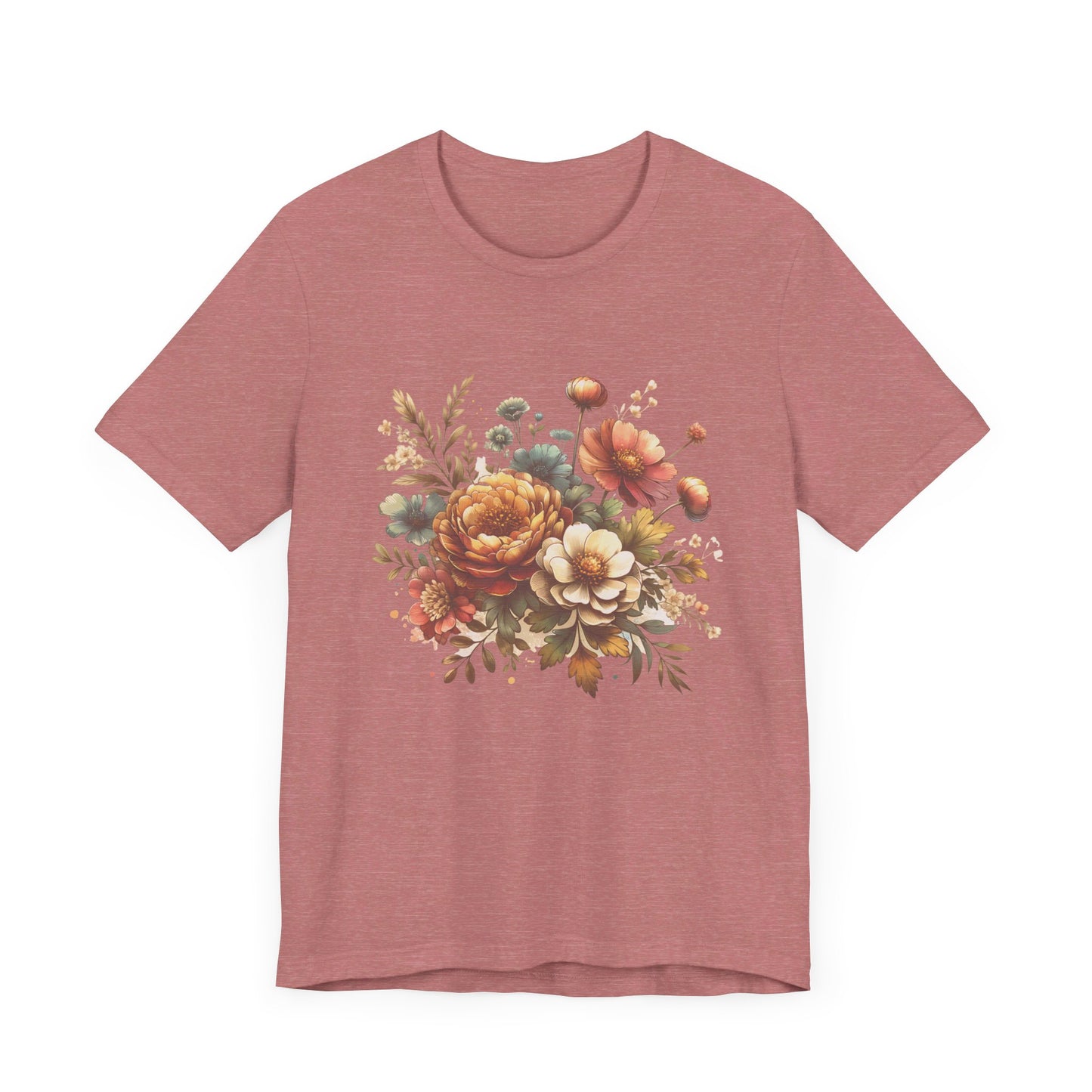 floral jersey short sleeve tee