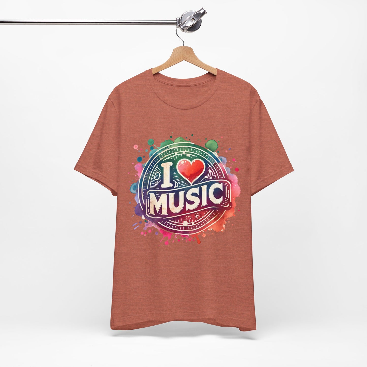 love music heart t-shirt