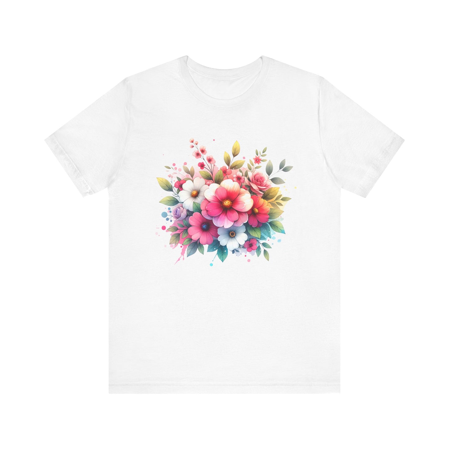 spring flower jersey short sleeve tee