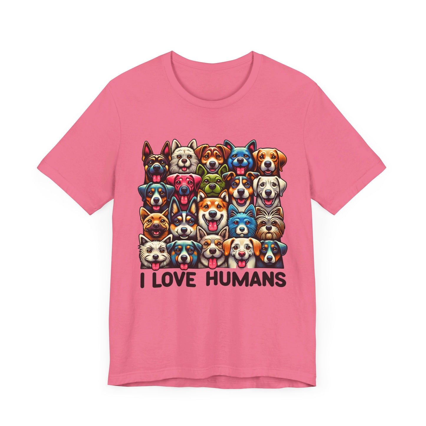 i love humans unisex jersey short sleeve tee