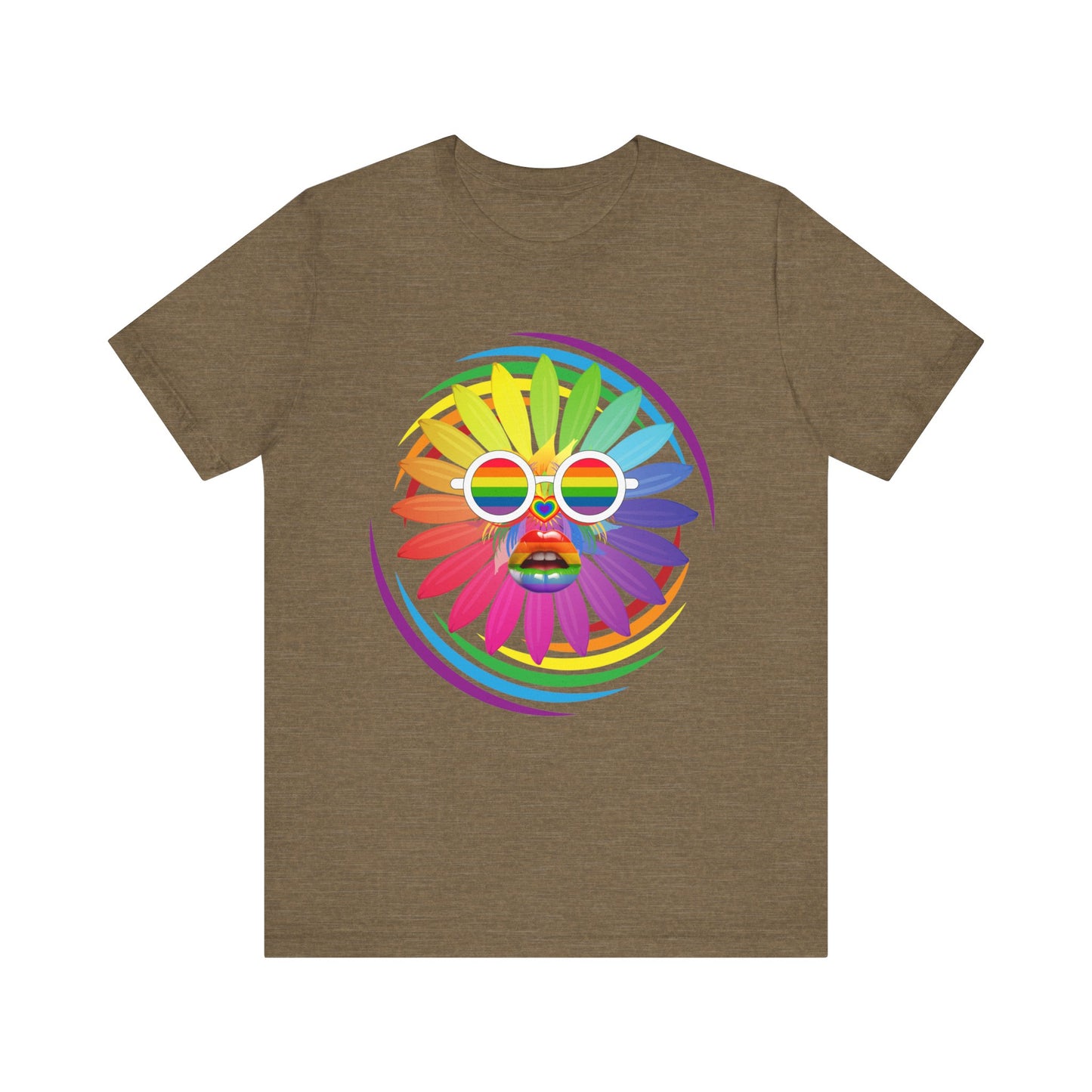 rainbow flower t-shirt