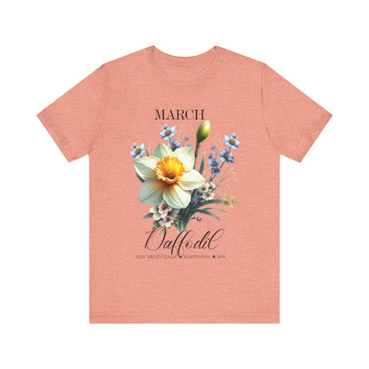 March Daffodil Flowers T-Shirt