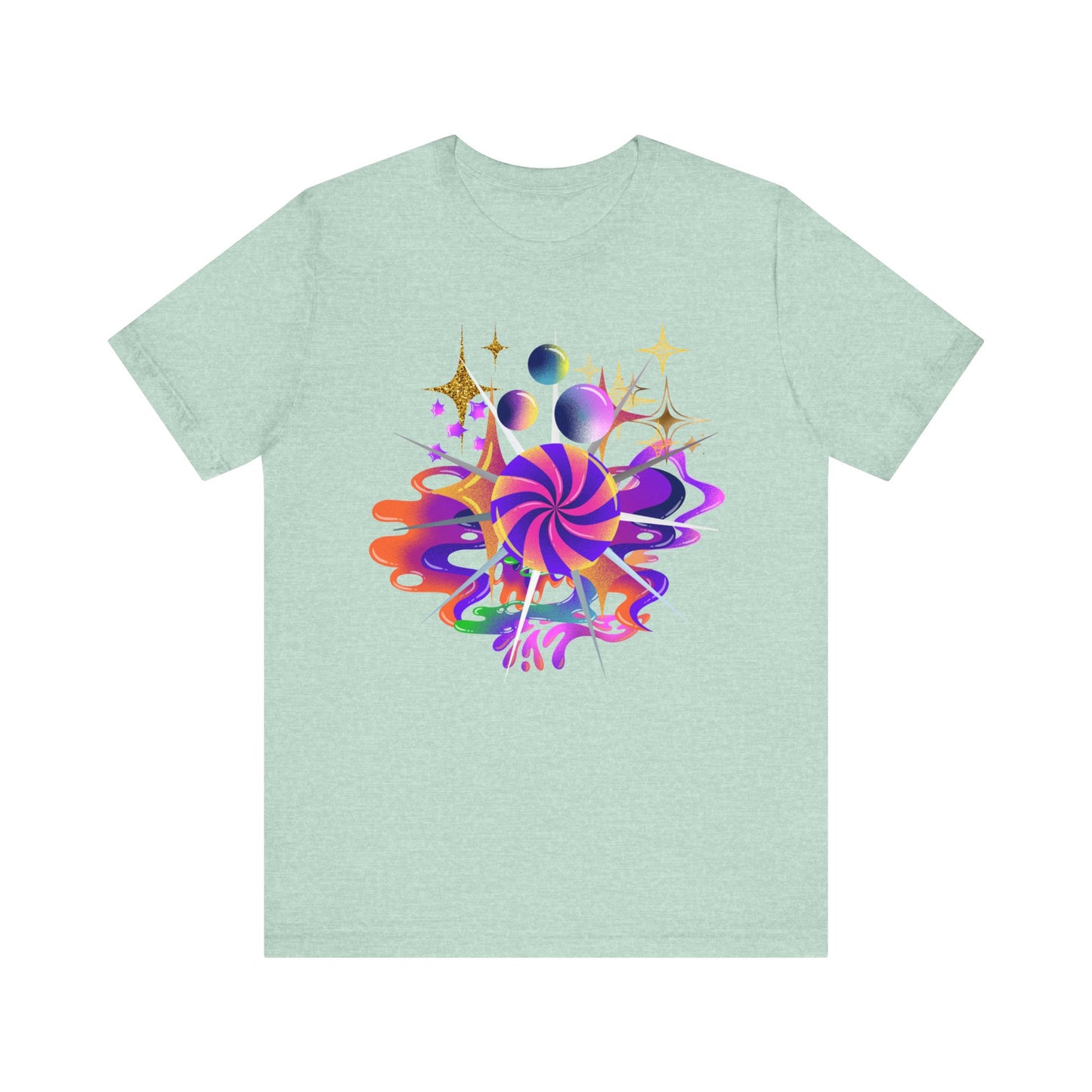 swirl lollypop design t-shirt