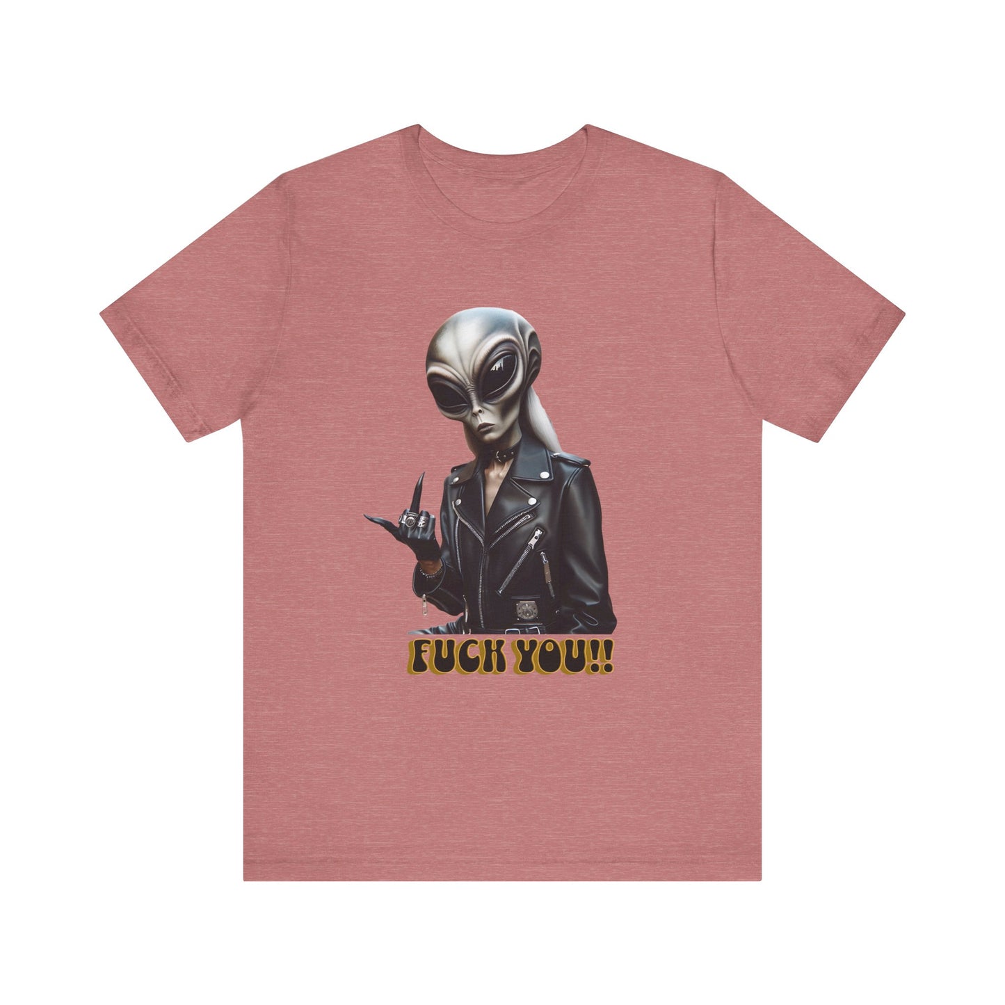 alien fuck you jersey short sleeve unisex tee