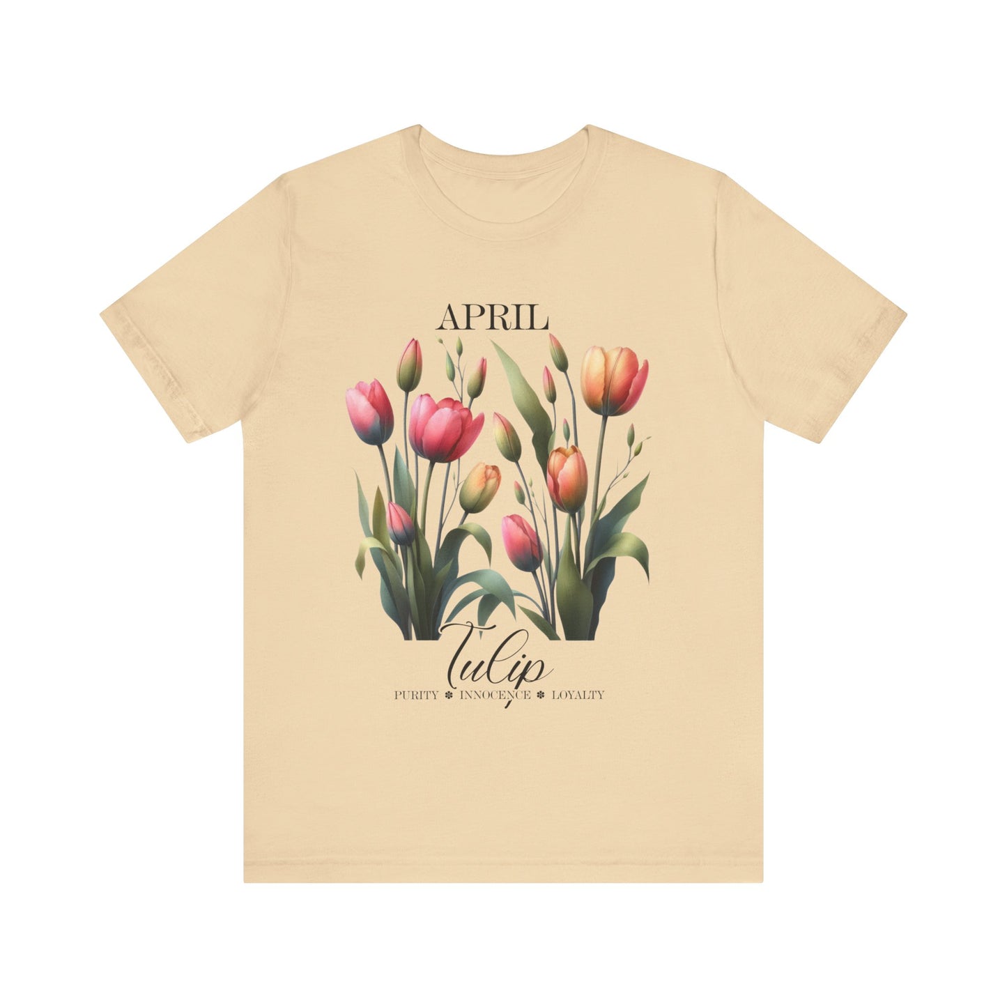 april tulip flowers t-shirt