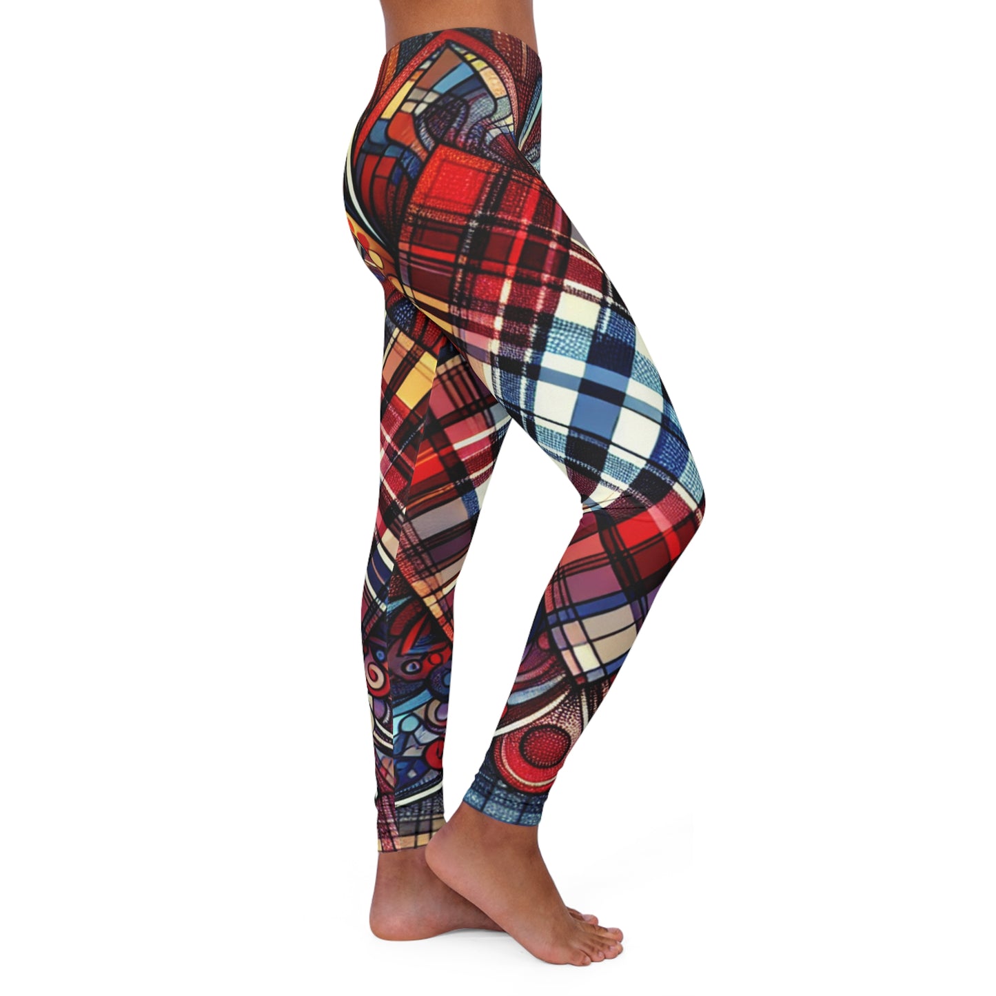 mix and match 1 women's casual spandex leggings (aop)